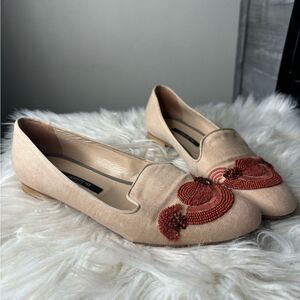 Lafayette 148 US 8 EU 40 beaded ballet flats career office flats